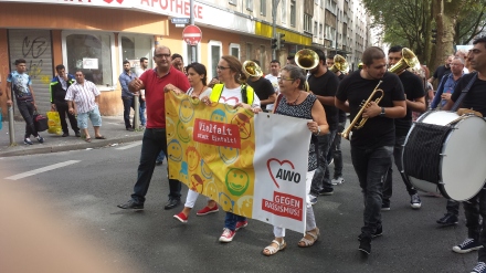 Die Balkan Brass Band war gut aufgelegt.